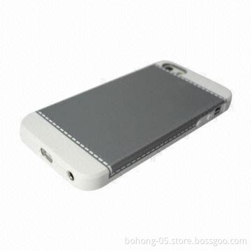 Cases for iPhone 5, Made of TPU + PC, PC Turquoise Color Matching Shell